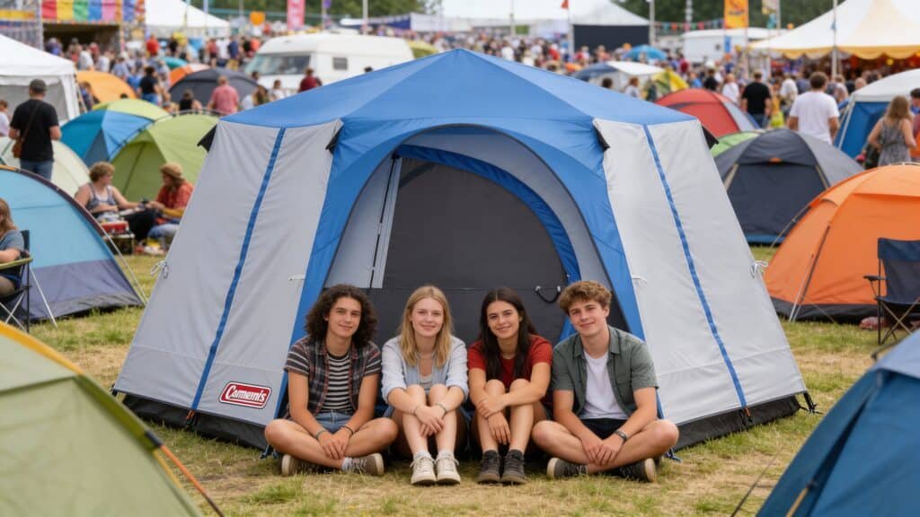 Coleman Cortes Octagon festival camping tent