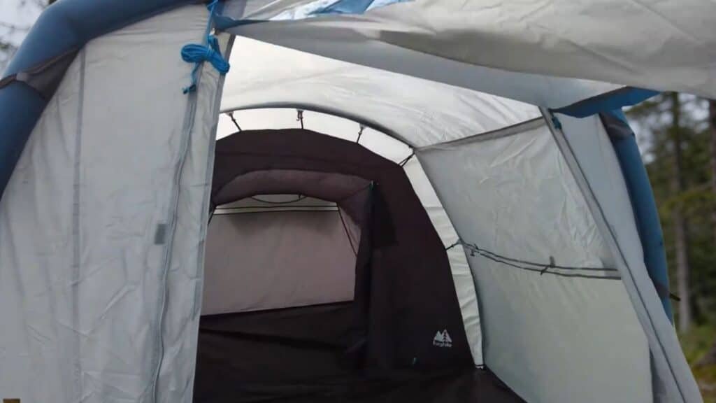 The Eurohike Genus 400 L Sleeping area