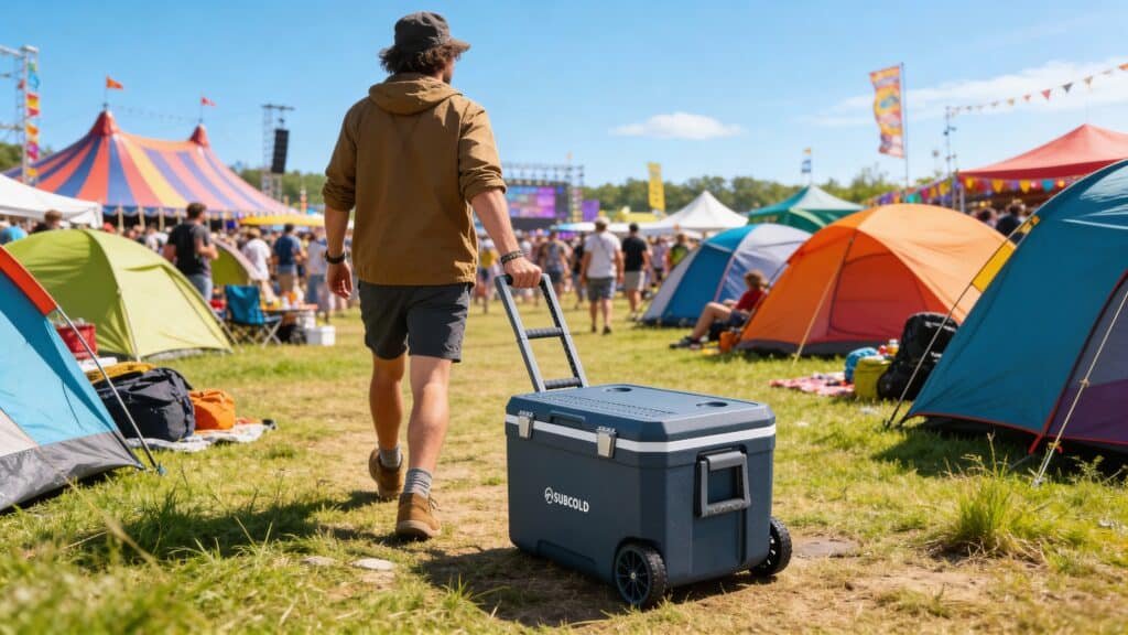 Wheeled cooler box