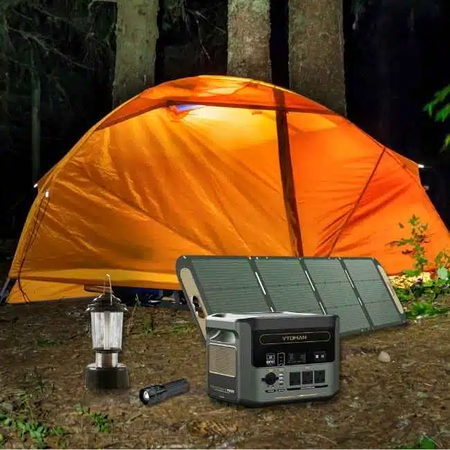 Camping lights & power