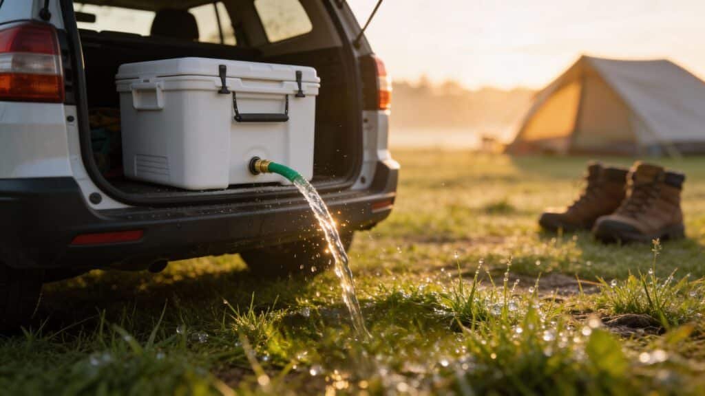 Cooler box drain plug
