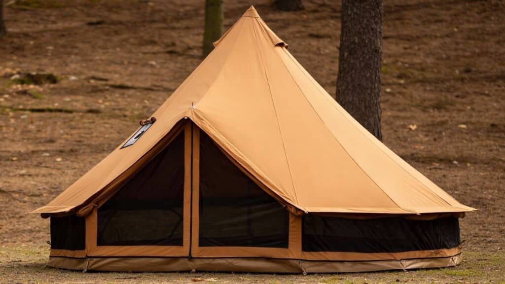 TOMOUNT Canvas Bell Tent 4-6 Person