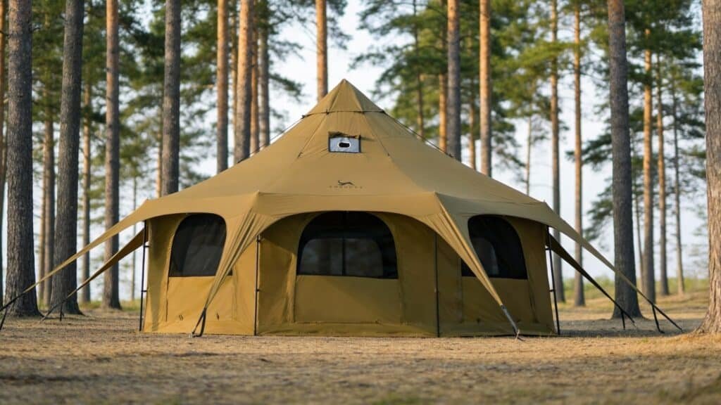 TOMOUNT Canvas Bell Tent 16.4ft