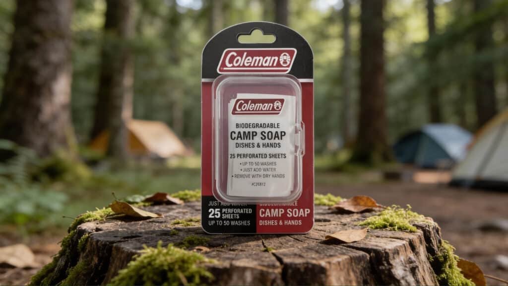 Coleman Camp Soap Sheets - Best biodegradable soap for camping