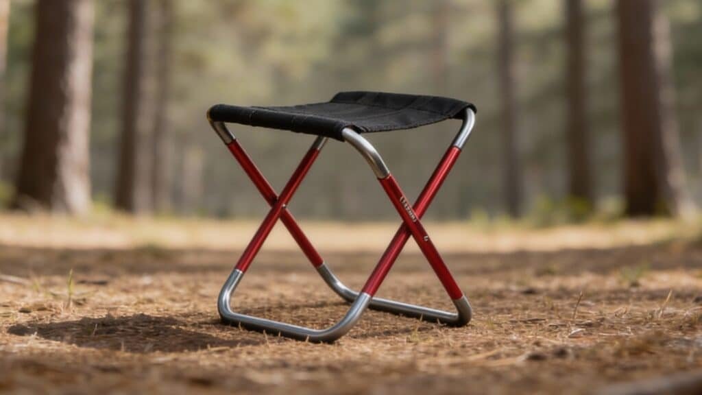 Camping Folding Stool, Mini Outdoor Collapsible Slacker Chairs