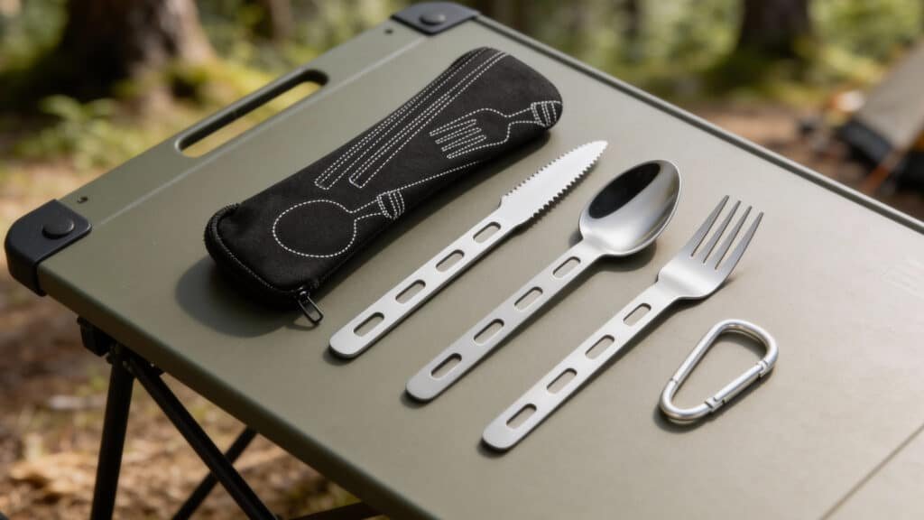 Fuyamp 3Pcs Camping Cutlery Set - Best Camping Cutlery Sets