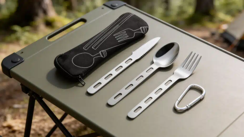 Fuyamp 3Pcs Camping Cutlery Set - Best Camping Cutlery Sets
