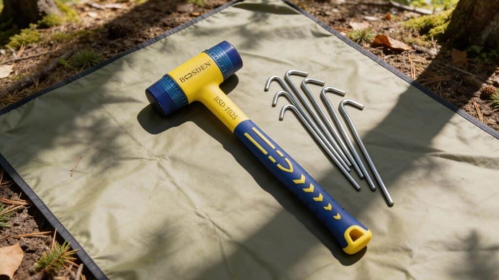 BOOSDEN Double-Faced Rubber Mallet Hammer