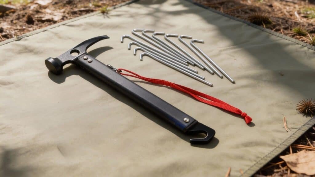 TRIWONDER Camping Hammer Tent Pegs Mallet