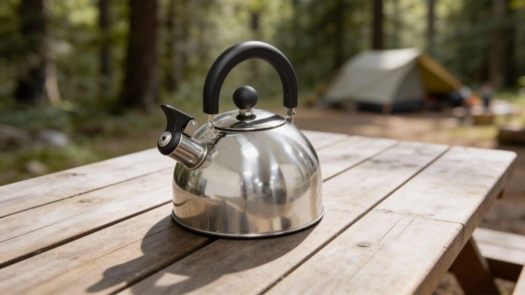 Milestone Camping 2L Whistling Kettle