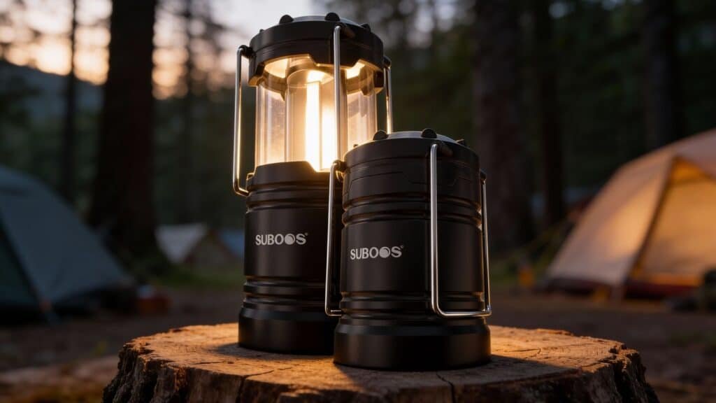 SUBOOS Camping Lanterns Battery Operated [2 Pack]