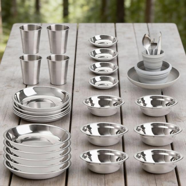 Camping Plate and Bowl Sets