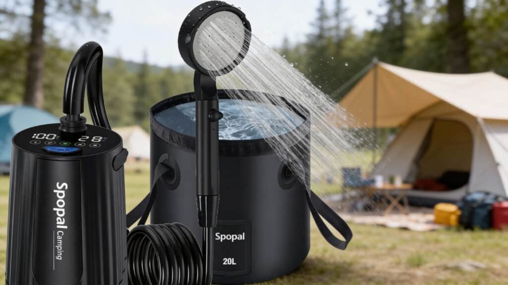 Spopal Portable Camping Shower - best camping shower