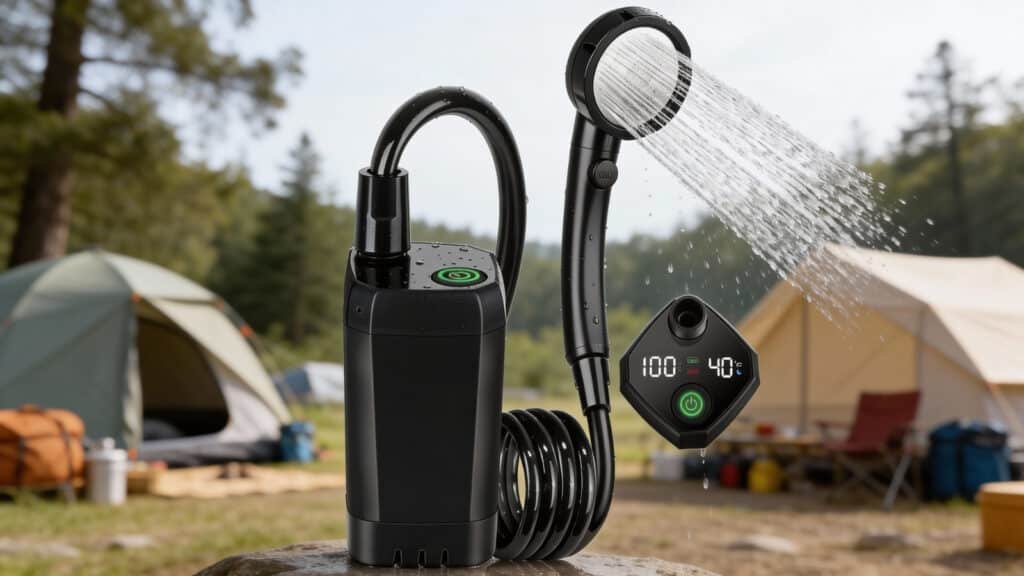Spopal Portable Shower with LED Display