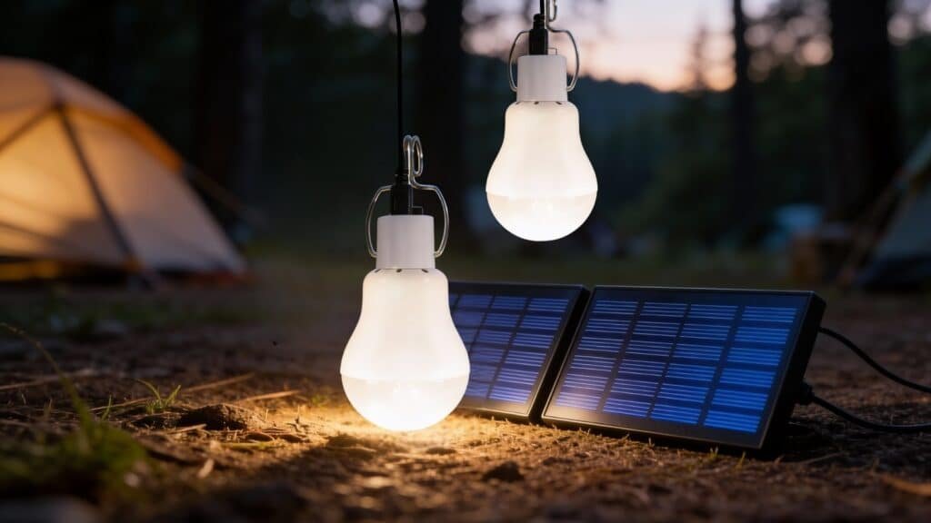 SCNNC 3W Solar Powered LED Shed Light - Best Camping Solar Lights