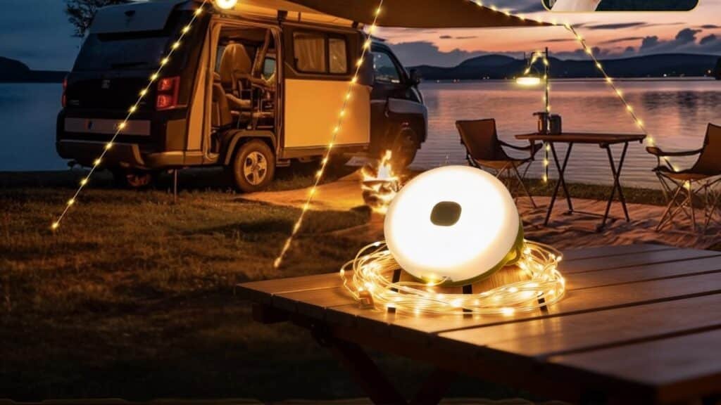Famgoods Camping String Lights 32.8Ft Retractable - Best Camping String Lights  Buying Guide
