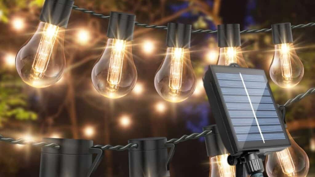 Solar Festoon Lights Outdoor 14M/46FT