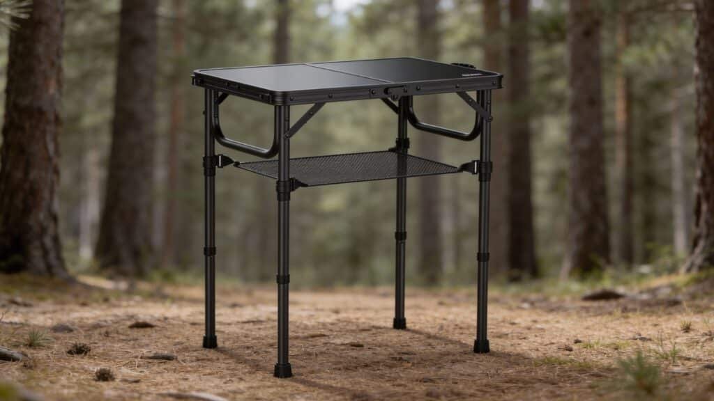 Anbte Folding Camping Table with Storage Net