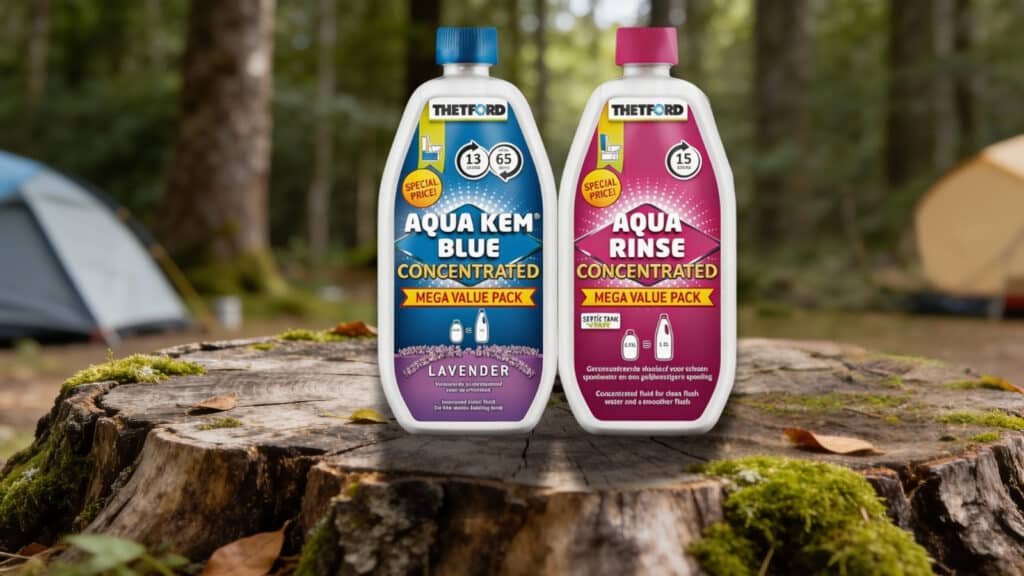 Pro-Kleen Caravan Toilet Chemical Blue and Pink - best camping toilet chemicals