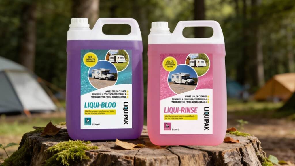 Liquipak Caravan Toilet Fluid & Rinse Chemical 5L Duo