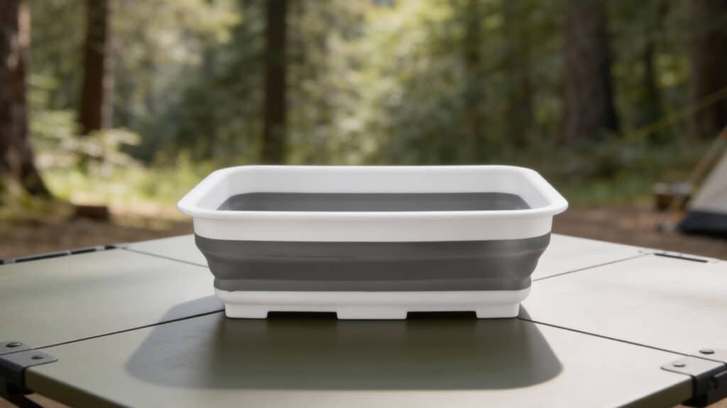 DASHMESH Rectangular Collapsible Washing Up Bowl 10L