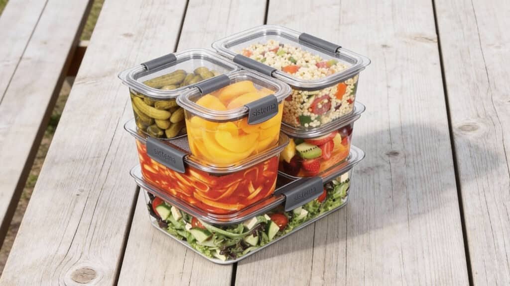 Sistema Brilliance 6 Piece Food Storage Set: