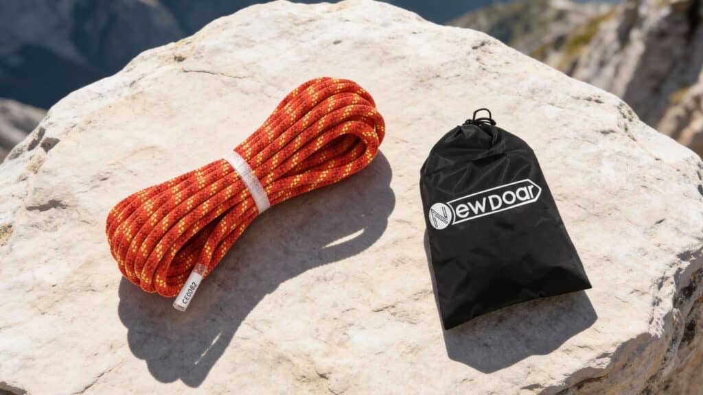 NewDoar CE & UIAA Certificated Static Climbing Rope 14KN 8mm