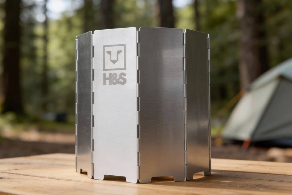 H&S Foldable Camping Stove Windscreen