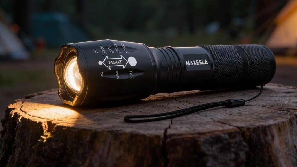 Maxesla LED Torch Battery Powered
