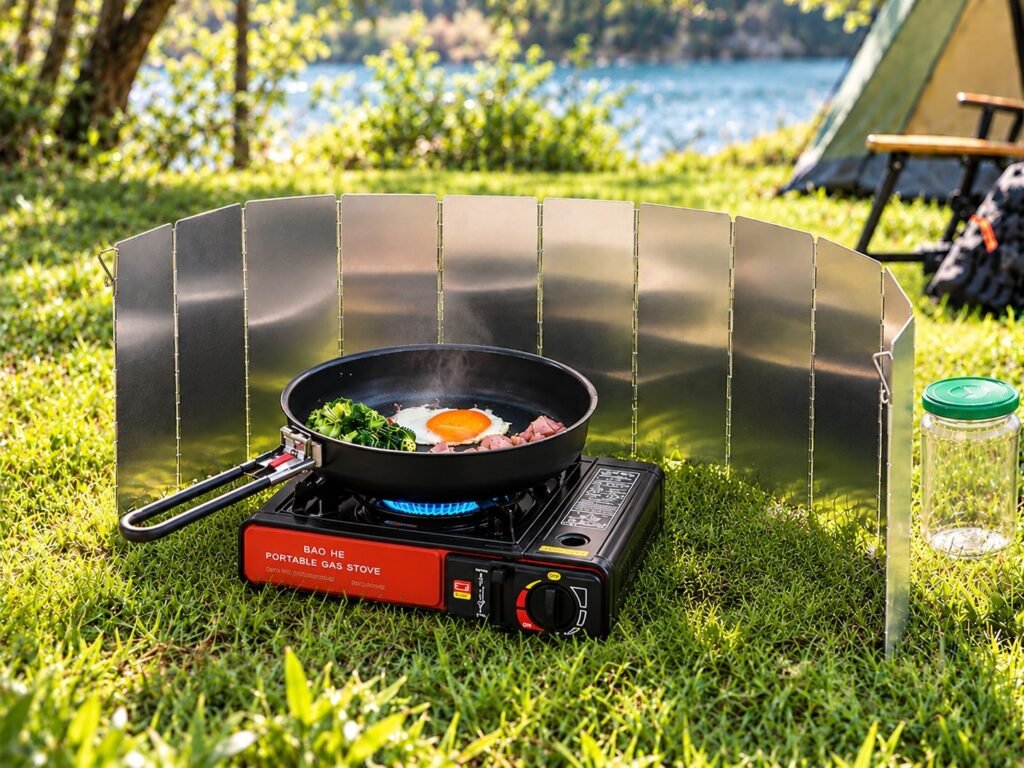 LFSEMINI 10 Plates Stove Windscreen, Aluminum Stove Windshield