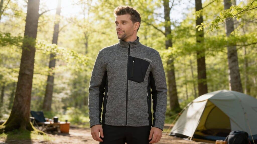 Spyder Men's Bandit Hybrid Full Zip Mid Layer Jacket