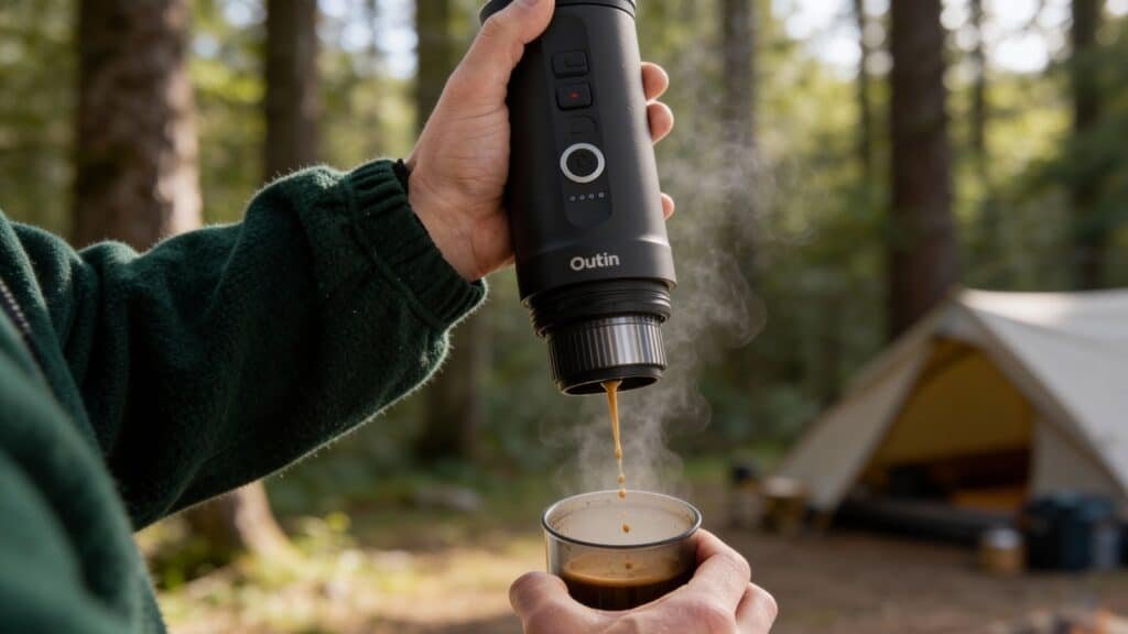 Using the OutIn Nano Portable Espresso Maker