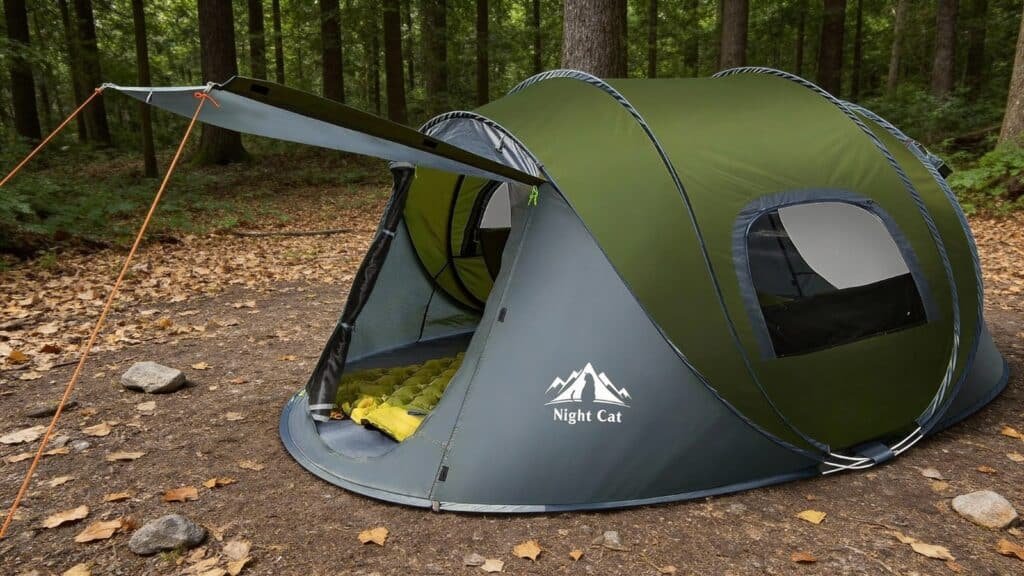 Night Cat Pop Up Tent 2-4 Person