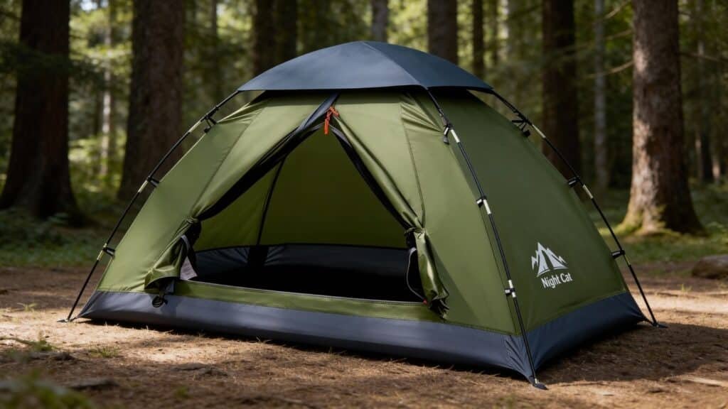 Night Cat Pop Up Tent 2 Person Festival in The Park