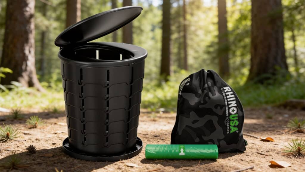 Rhino USA Portable Toilet with Extra Bags
