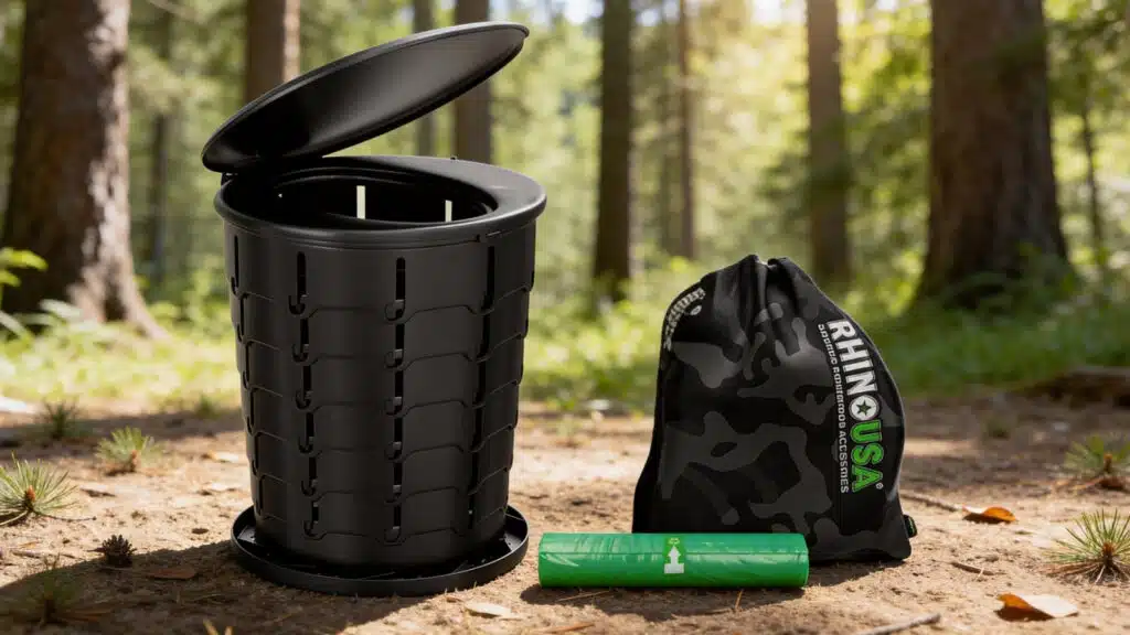 Rhino USA Portable Toilet with Extra Bags