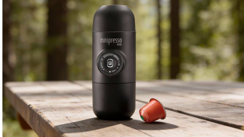 Wacaco Minipresso NS and coffee pod