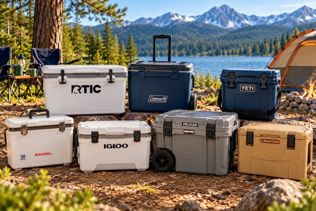 Camping cooler's product line-up