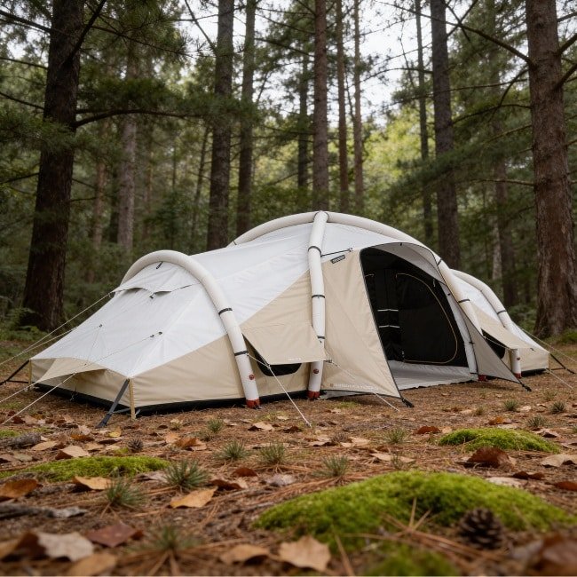 Inflatable - air tents