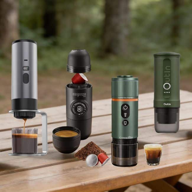 Portable coffee makers