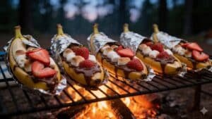 Campfire Banana Boat Marshmallows Recipe