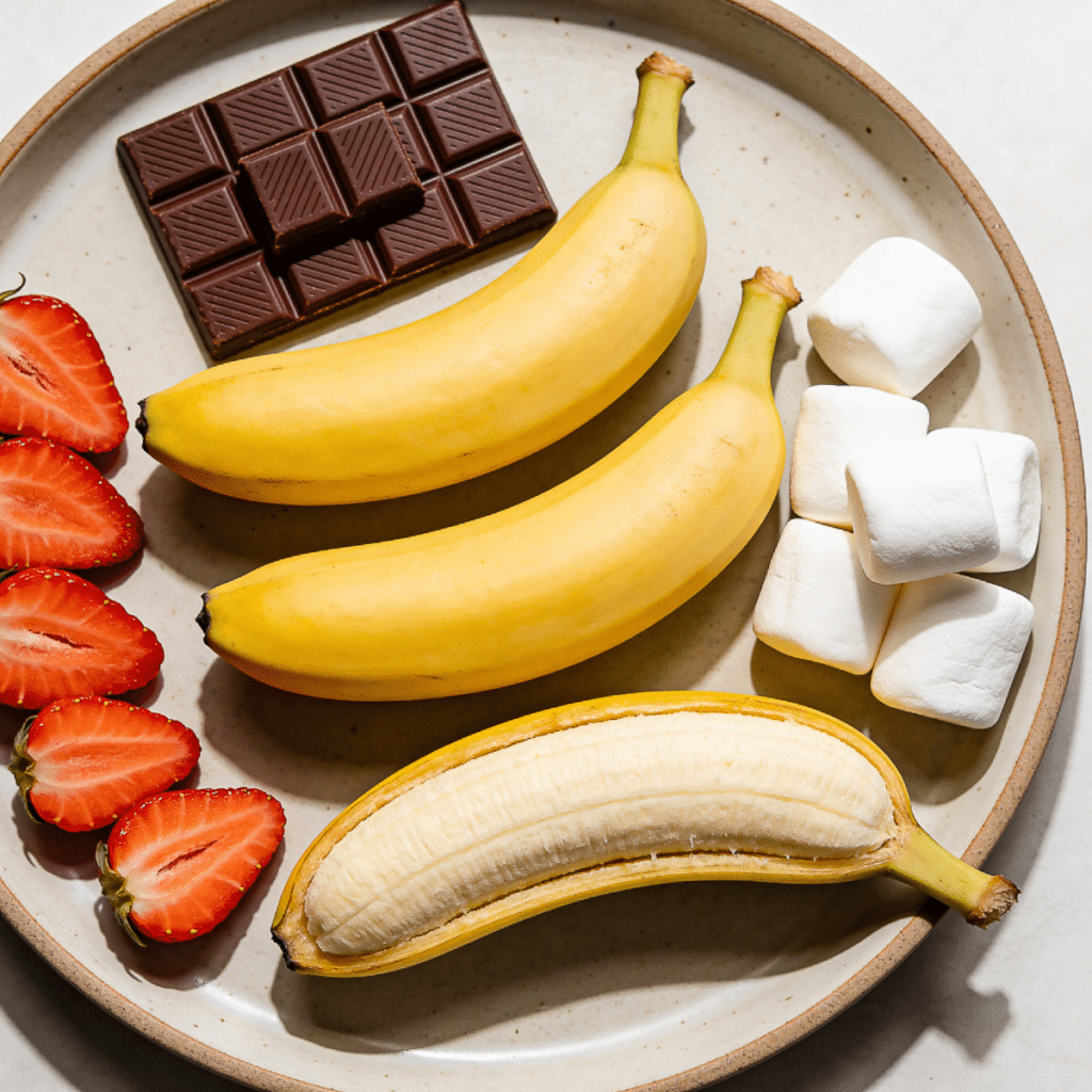 Campfire Banana Boat ingredients