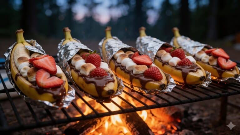 Campfire Banana Boat Marshmallows Recipe