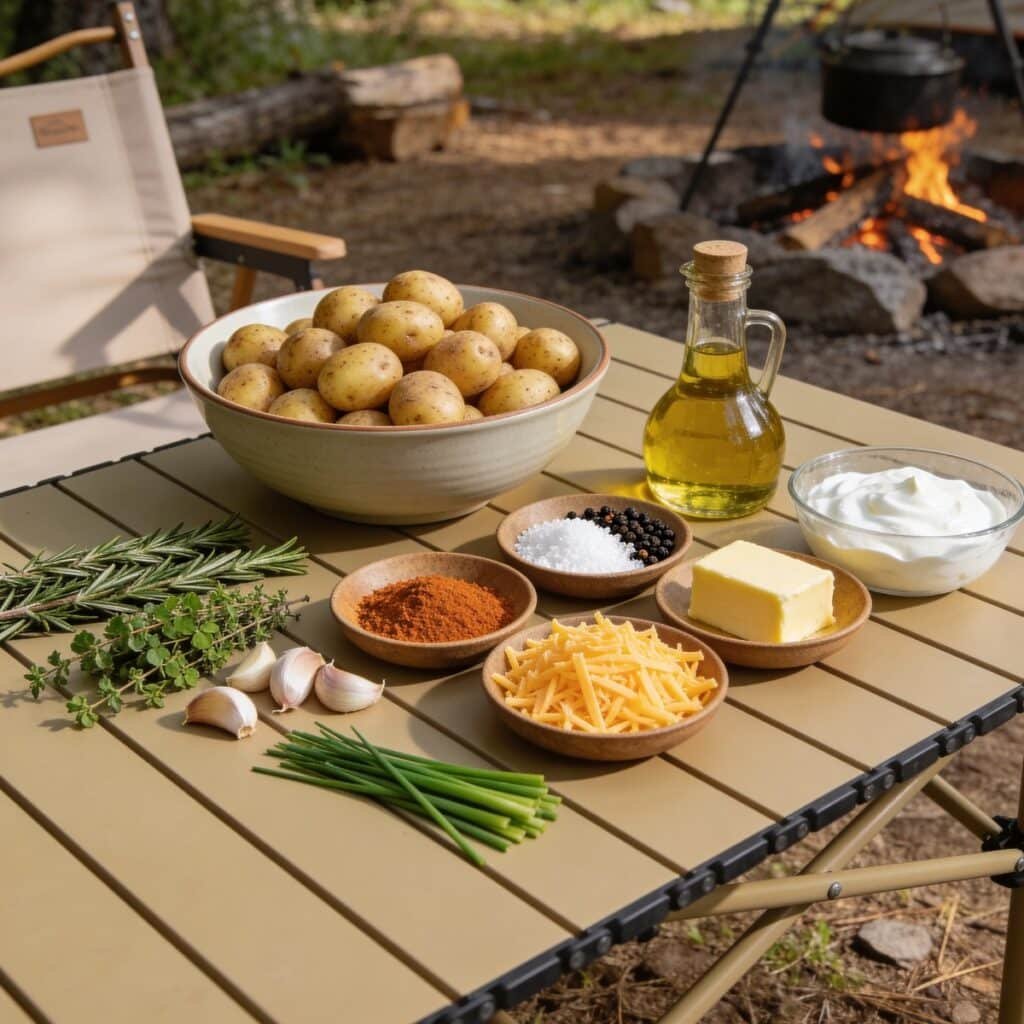Blackstone Smashed Potatoes Ingredients