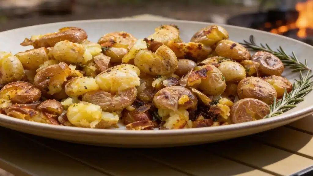 Blackstone Smashed Potatoes Recipe