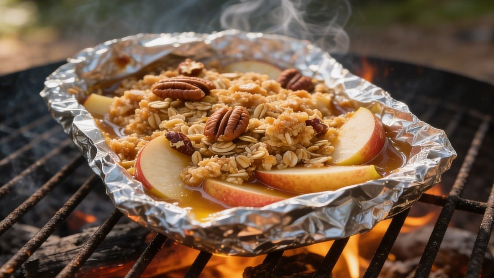 Campfire Apple Crisp recipe