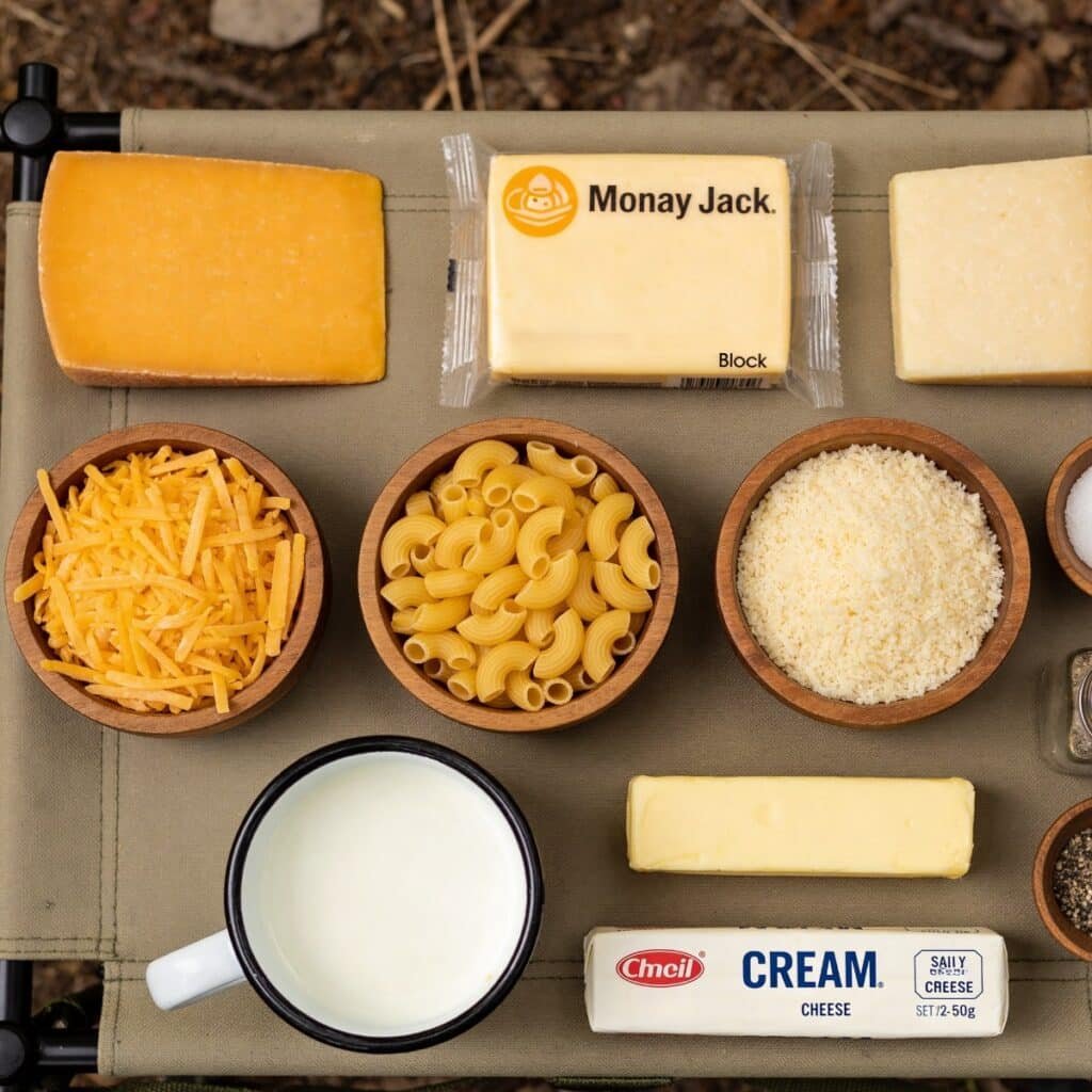 Campfire Mac & Cheese Ingredients