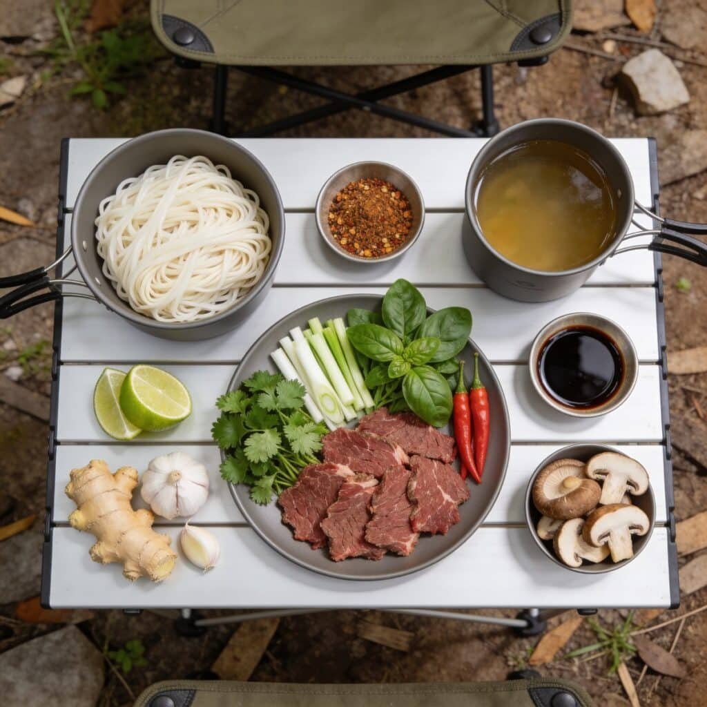 Campfire Pho Ramen ingredients