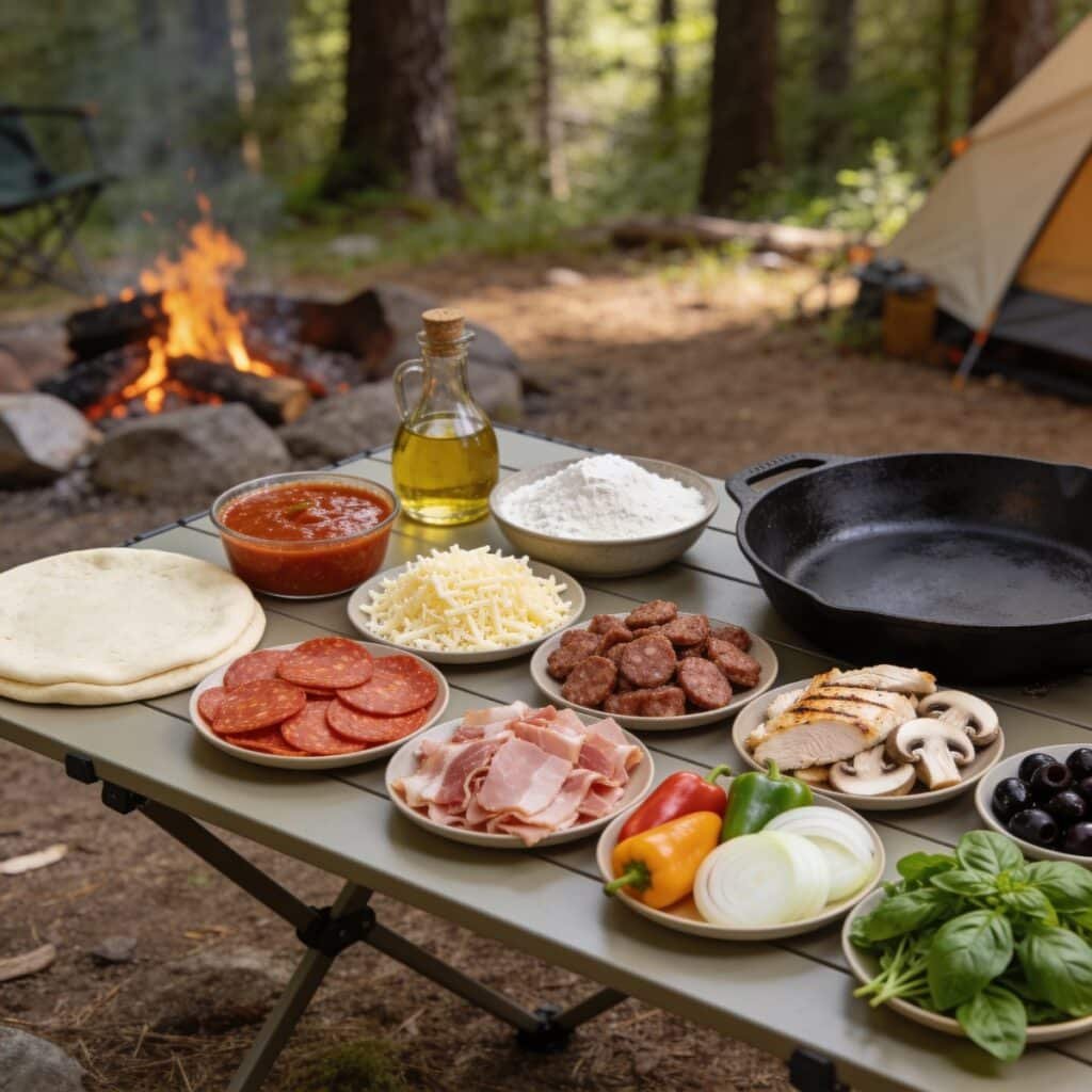 Campfire Pizza Ingredients