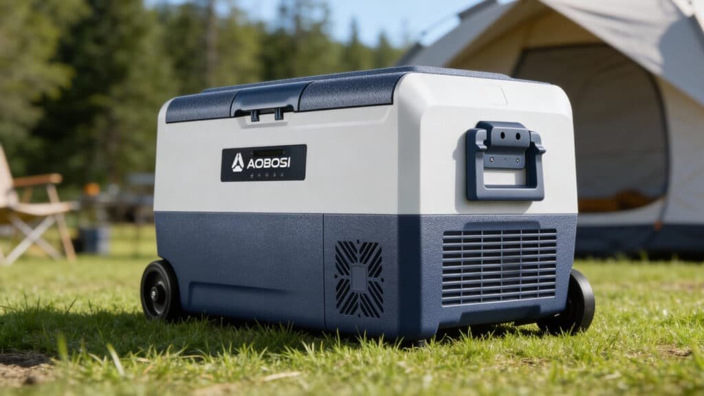 AAOBOSI 36L Car Fridge Freezer Dual Zone